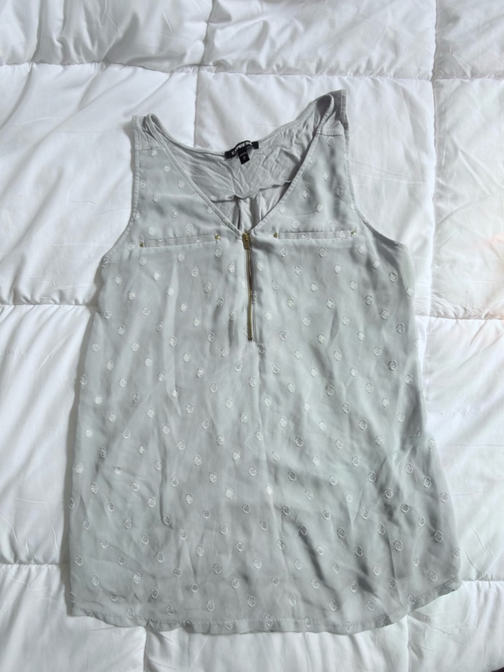 light grey Express tank top